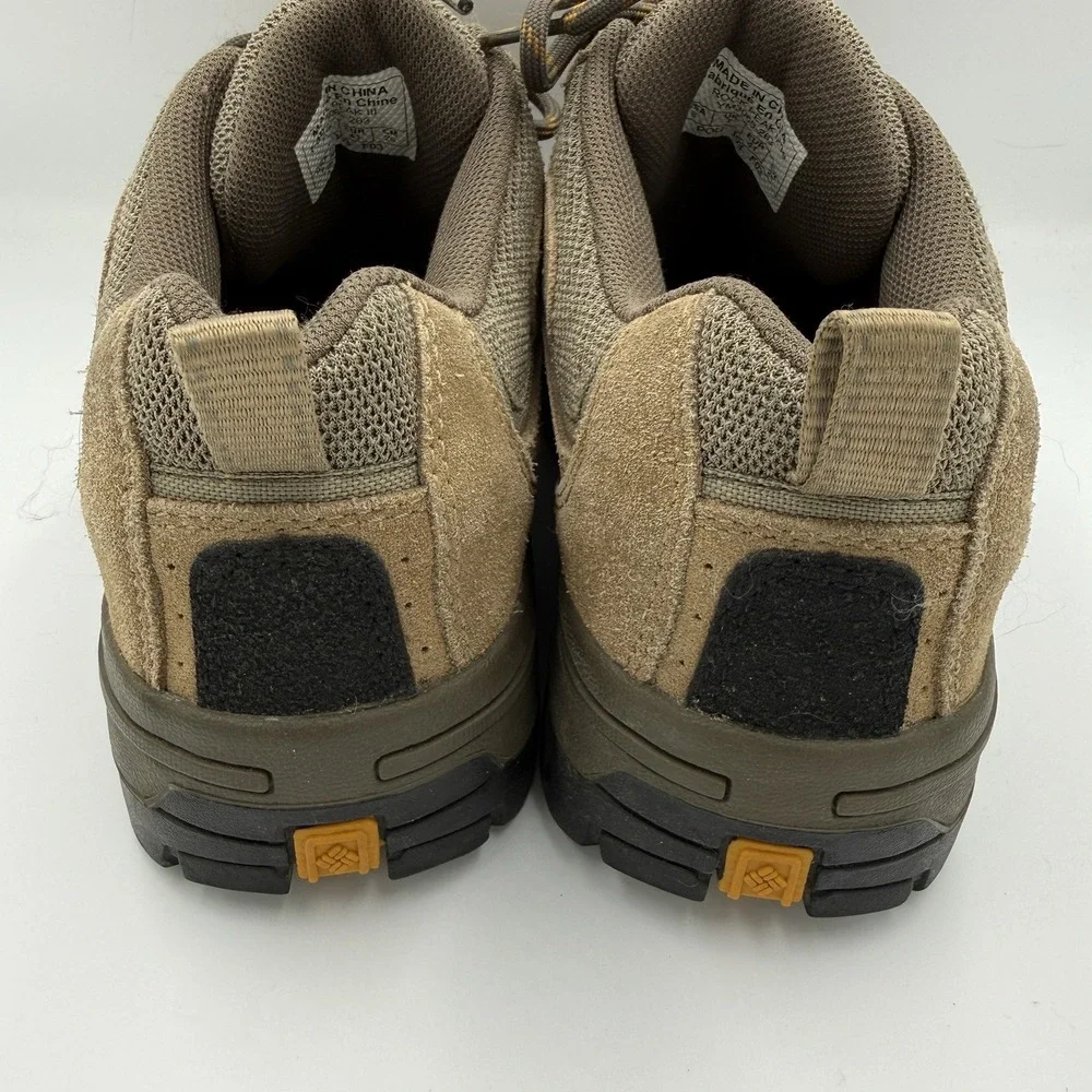 Columbia Rock Peak III Shoes Mens 8 Hiking Low Top Lace Up Trail Outdoors Brown